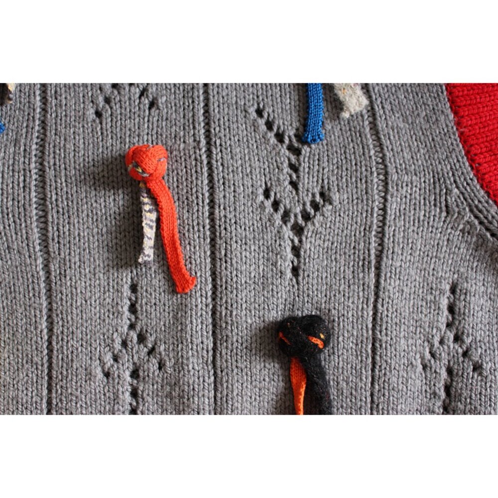 New W/Tags - Yan Yan Frosty Oversize Merino Wool Vest, Med Oversize - $495 — image 7 of 8